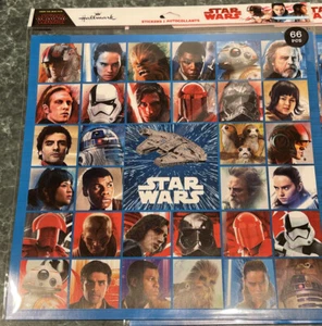 Star Wars Hallmark Aufkleber Sammelalbum Geschenke 376 insgesamt - 6 Packungen - NEU - Bild 1 von 3