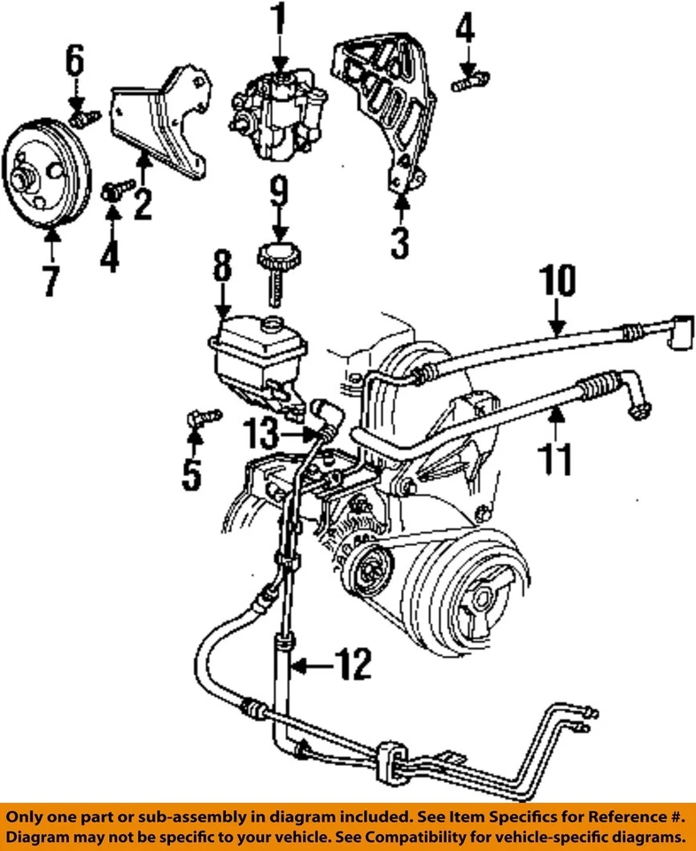 CHRYSLER OEM 95-99 Neón Engranaje de Dirección Bomba Mangueras-Tubo de Retorno 4626896 Foto 1 de 1