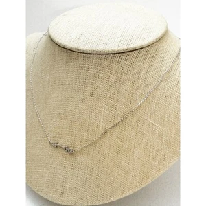 Collar delicado de cadena con placa de plata de flecha de 15 pulgadas vendedor de Estados Unidos - Imagen 1 de 10