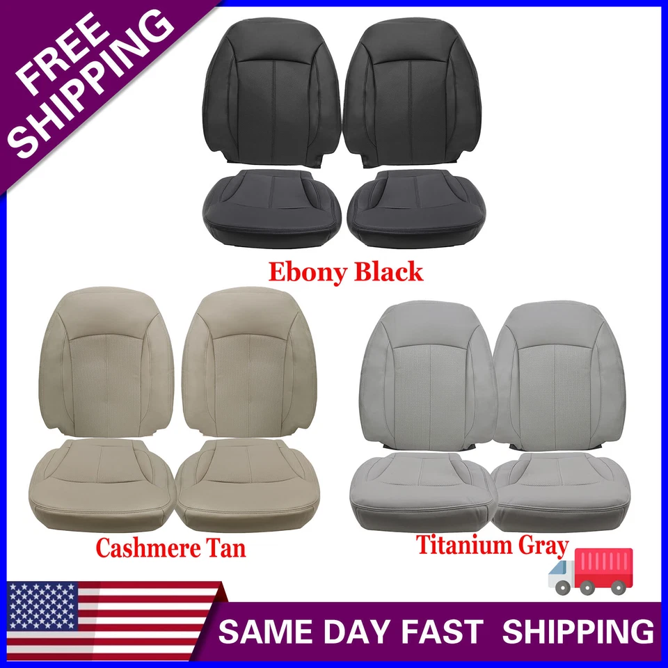 Capa de assento de couro frontal inferior e superior para Buick LaCrosse 2010 2011 2012 2013 - Imagem 1 de 4