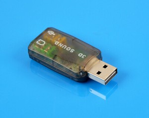 5.1 to 3.5mm Mic Headphone Jack Stereo Headset 3D Audio Sound Card USB Adapter