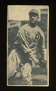 1923 W572 Strip Card Hand Cut Baseball Burleigh Grimes Authentic