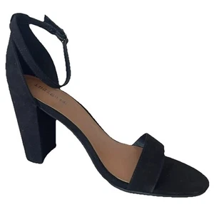 Indigo Rd Heels Womens Size 9 Black Ankle Strap Old Money Quiet Luxury Francesca - Picture 1 of 10