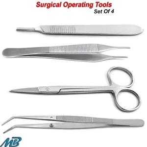 Medizinisches chirurgisches Instrument Nähen Erste Hilfe Operation Krankenpflege Veterinär Werkzeug - Bild 1 von 9