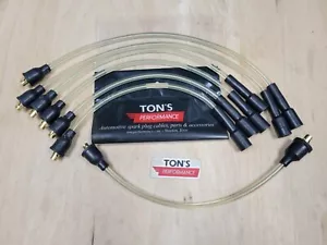 Chevy 216 235 7mm Translucent Clear Spark Plug Wire Set Wires Inline 6 - Picture 1 of 2