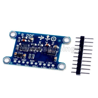 9 Axis IMU L3GD20 LSM303D Module 9DOF Compass Acceleration Gyroscope for Arduino - Image 1 of 4