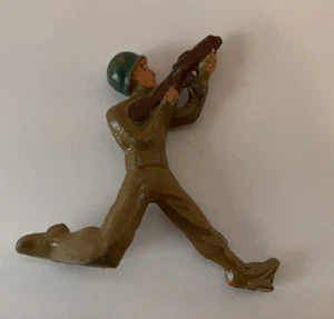 Vintage WWI Lead Toy Army Soldier Skinny Sniper with Gun Barclay Manoil - Picture 1 of 4