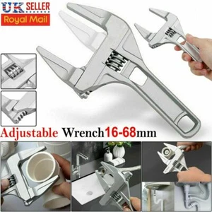 16-68mm Adjustable Large Spanner Wrench Opening Bathroom Nut Key DIY Hand Tool - Picture 1 of 7