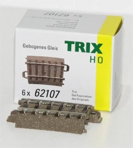 Trix H0 62107-S vía C curva R1 = 360 mm / 7,5° (6 unidades) - NUEVO + EMBALAJE ORIGINAL - Imagen 1 de 1