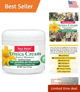 Fast-Absorbing Unscented Arnica Cream - Natural Relief for Muscle Aches, 4 oz - Picture 1 of 8