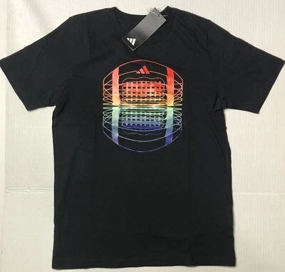 Boys Football 3D Adidas Athletic T-Shirt Youth Sports Training Active Wear M - Image 1 of 4