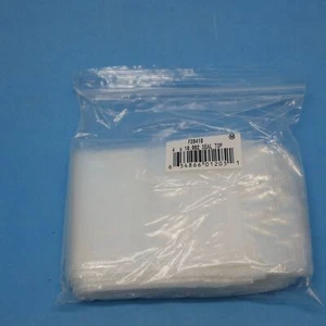 Elkay Plastics F20410 Clear Top Zip Seal Bag 4 X 10 IN 2 Mil Qty 100 - Picture 1 of 3