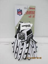 Wilson NFL Stretch-Fit Receivers Gloves Youth White/Black One Size K2