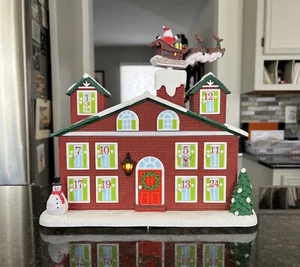 New Avon Countdown to CHRISTMAS Advent Calendar House Animated Lighted Musical - Picture 1 of 10