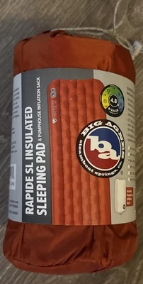 Big Agnes Rapide SL Insulated Sleeping Pad. 20” X 78” 19oz. Brand New! Free Ship - Image 1 of 3