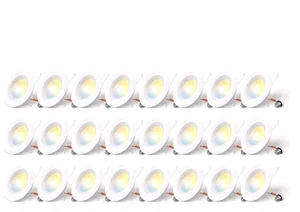 Amico 5/6 inch 5CCT LED Recessed Lighting 24 Pack, Dimmable, IC & Damp Rated,... - Picture 1 of 11