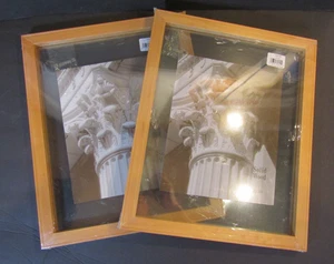 Main Street 11x14/ 8x10 Natural Solid Wood Floating Picture Frames 2 Pk BX2 - Picture 1 of 4