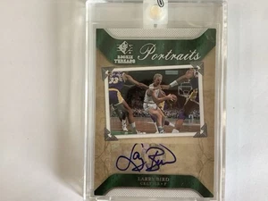 2007-08 SP Rookie Threads LARRY BIRD Portraits Auto #PO-LB - Picture 1 of 14