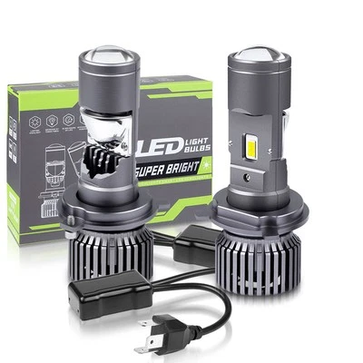 2X LHD H4 9003 Mini Bi-LED Proyector Lente Faros Bombillas Alto/Bajo Haz 100W 6000K Foto 1 de 4