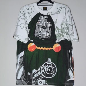 Marvel Doctor Doom Double Sided AOP Graphic Tee Size XL Crown Double-Sided - Picture 1 of 6