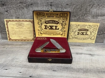 Papeles vintage Schrade I*XL Westenholm Inglaterra como nuevos en caja de presentación Foto 1 de 4