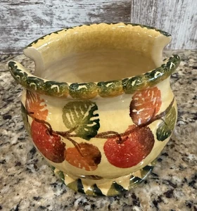 Serviettenhalter Obstmotiv handgefertigt und bemalt in Italien - Bild 1 von 6