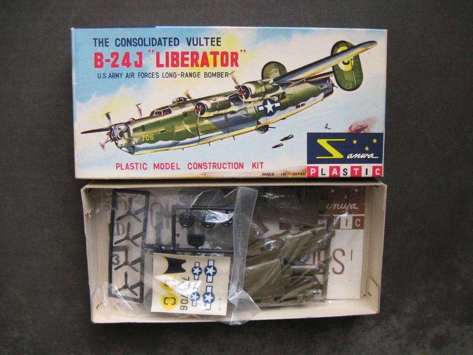 SANWA B-24J 1/140 1963 SEALED PARTS RARE - image 1 of 1