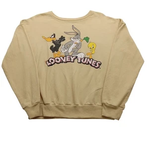 Sudadera Looney Tunes S Mujer Manga Larga Beige Pullover  - Imagen 1 de 6