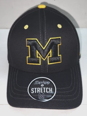 Michigan Wolverines Zephyr Stretch Fit Black Element II Hat,  Medium - Image 1 of 4