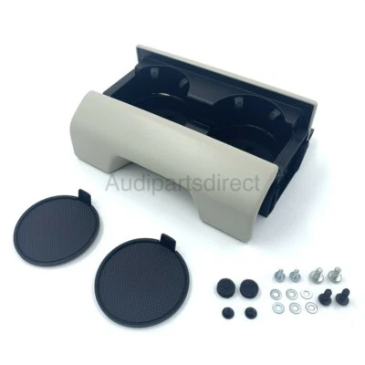 Genuine Audi e-tron / A6 & A7 2019+ rear armrest retrofit cup holder kit (cream) - Image 1 of 4