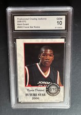 2006 KEVIN DURANT GTC FUTURE STAR ROOKIE RC GEM 10 #NNO MINT
