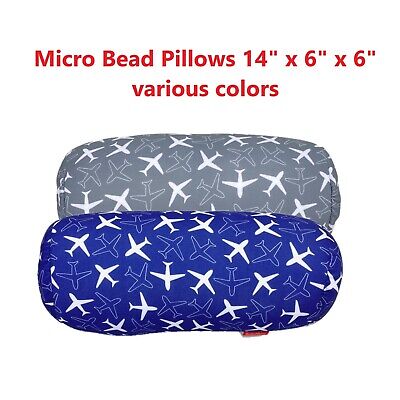 Micro Bead Squishy Bolster Tube Pillow Neck Waist Back Home Decoration 14x6  • 14.99$