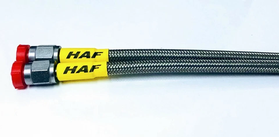 HAF -  PTFE Stainless Steel Universal Line -3AN  21 in. Hydraulic Hose - Image 1 of 3