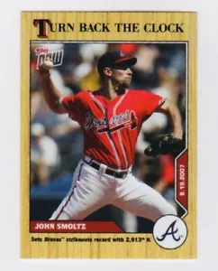 Carta Baseball 2020 Topps Now Turn Back The Clock John Smoltz #142 (PR 380) - Foto 1 di 2