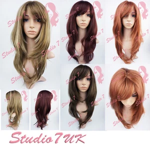(Z) Studio7-UK Long Layered Full Synthetic Wig Blonde Brown - Picture 1 of 22
