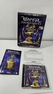 Unreal Tournament PC game CD-ROM big box, manual, VGC, Epic Games, released 1999 - Picture 1 of 11