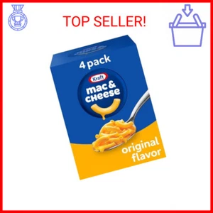 Kraft Original Macaroni & Cheese Dinner (4 ct Pack, 7.25 oz Boxes) - Picture 1 of 2