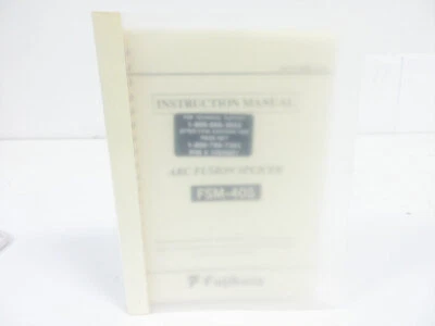 MANUAL DE INSTRUCCIONES EMPALMADORA FUSIÓN ARCO FUJIKURA FSM-40S - PEQUEÑA Foto 1 de 3