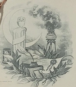 1894 Williamstown High School Commencement Invitation ODD Fellows' Opera Hall - Picture 1 of 5