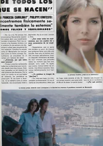 PRINCESA CAROLINE - PRINCESA GRACIA DE MÓNACO - Revista Hola 1980 España - Imagen 1 de 4