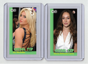 Alycia Debnam-Carey rare MH Chisel Tip #'d x/3 Tobacco card no. 42