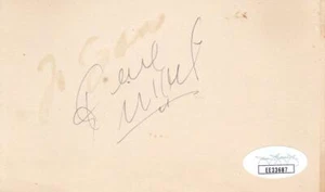 GENE VINCENT d 1971 Signed 3x5 Card Musician be bop a lula JSA EE33687 - Picture 1 of 1