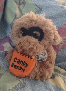 Dan Dee Dog Plush Animated Musical Halloween Candy Bandit 8" Addams Family Theme - Picture 1 of 5