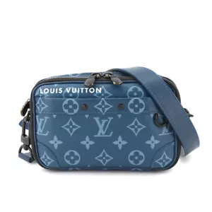 Portafoglio a tracolla indossabile Louis Vuitton Monogram Nano Alpha blu M82801 90269132 - Foto 1 di 10