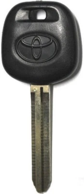  NEW TOYOTA REPLACEMENT UNCUT TRANSPONDER 4D CHIP CAR IGNITION KEY - WITH LOGO - Image 1 of 4