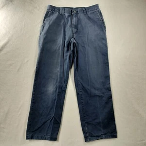 Lee Straight Leg Blue Flat Front Khaki Pants Mens Size Actual 32x29 - Picture 1 of 5
