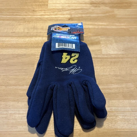 Jeff Gordon #24 Multi Purpose Gloves Nascar Racing WORK GLOVES W GRIPS NEW @ Cover