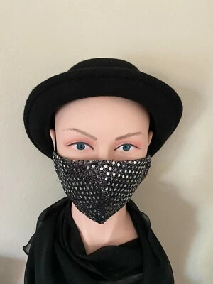 Многоразовая моющаяся маска для лица модная блестящая блестящая для рождественских праздников - Изображение 1 из 4