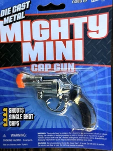 Parris Mighty Mini Single Shot Cap Guns Two (2) Pack withtwo Different Styles - Picture 1 of 5