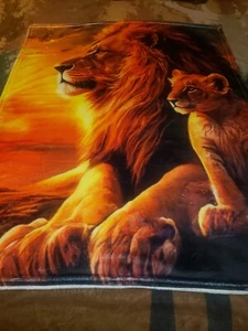 Lion Baby Blanket---SUPER SOFT - Picture 1 of 4
